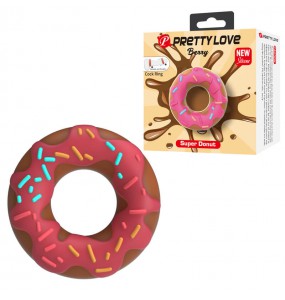 PRETTY LOVE - Choco Super Donut Cock Ring (Pink)